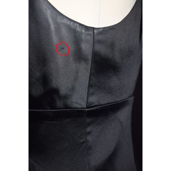 Calvin Klein Black Satin Cocktail Dress size  4 - Picture 7 of 12
